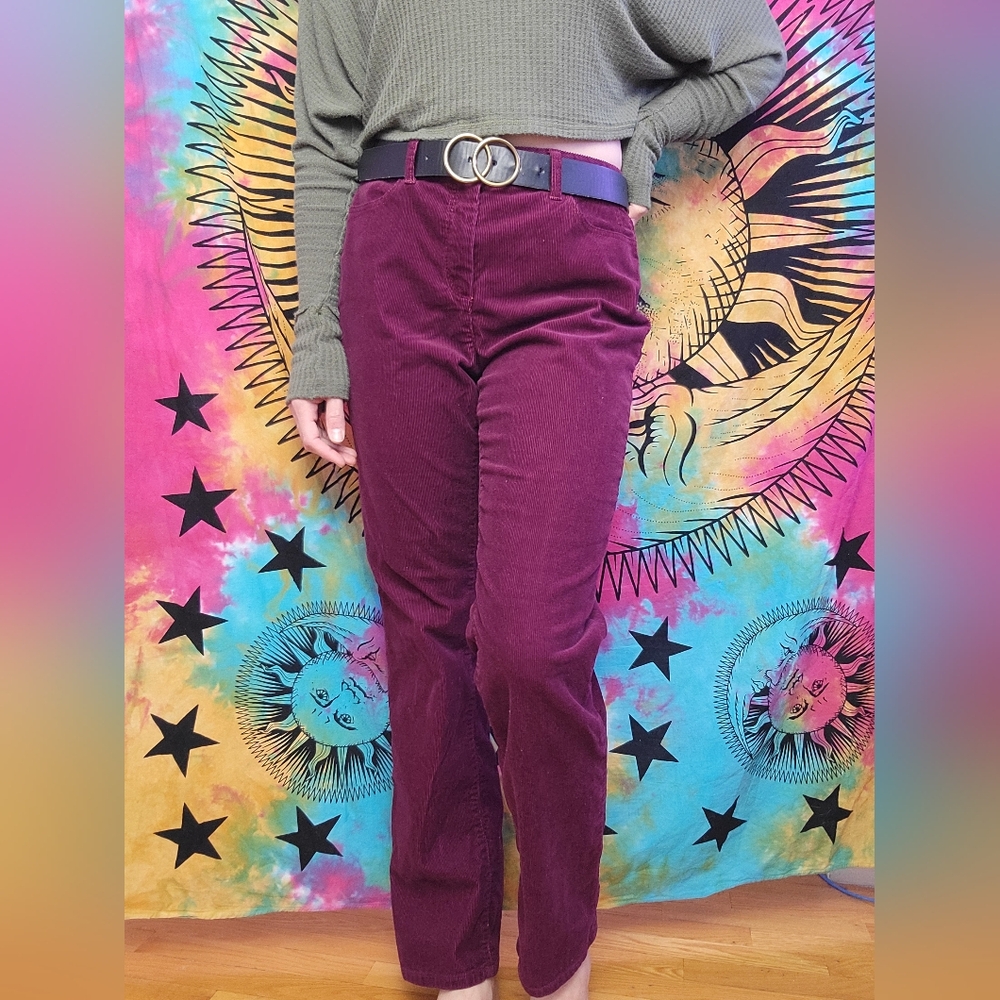 Talbots Dark Fuchsia Corduroy Pants